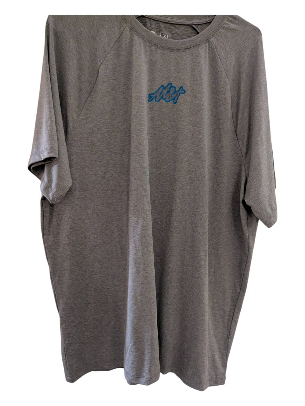 AT&T Gray and Blue Logo Men's T-Shirt New XL Dry Fit